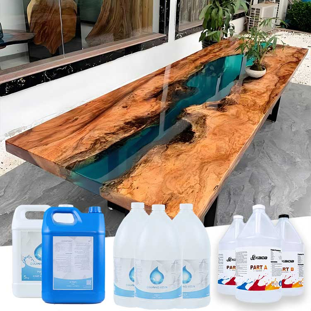 High Hardness Transparent Deep Pour Epoxy Resin for River Tables And Wood Crystal Casting