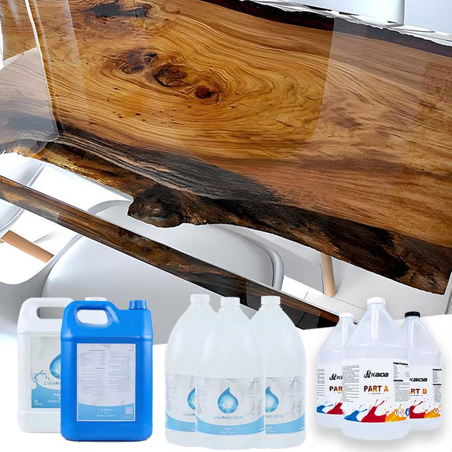 High-Transparency Deep pour Crystal Casting Glue Epoxy Resin for wood River Tables